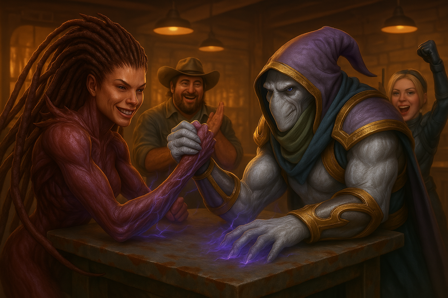 比腕力（Arm Wrestling）-凱莉根刀鋒女皇-vs-澤拉圖.png