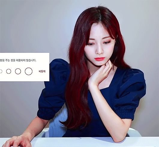 Tzuyu MBTI Test GIF ISFP-A (Testing on PC).gif